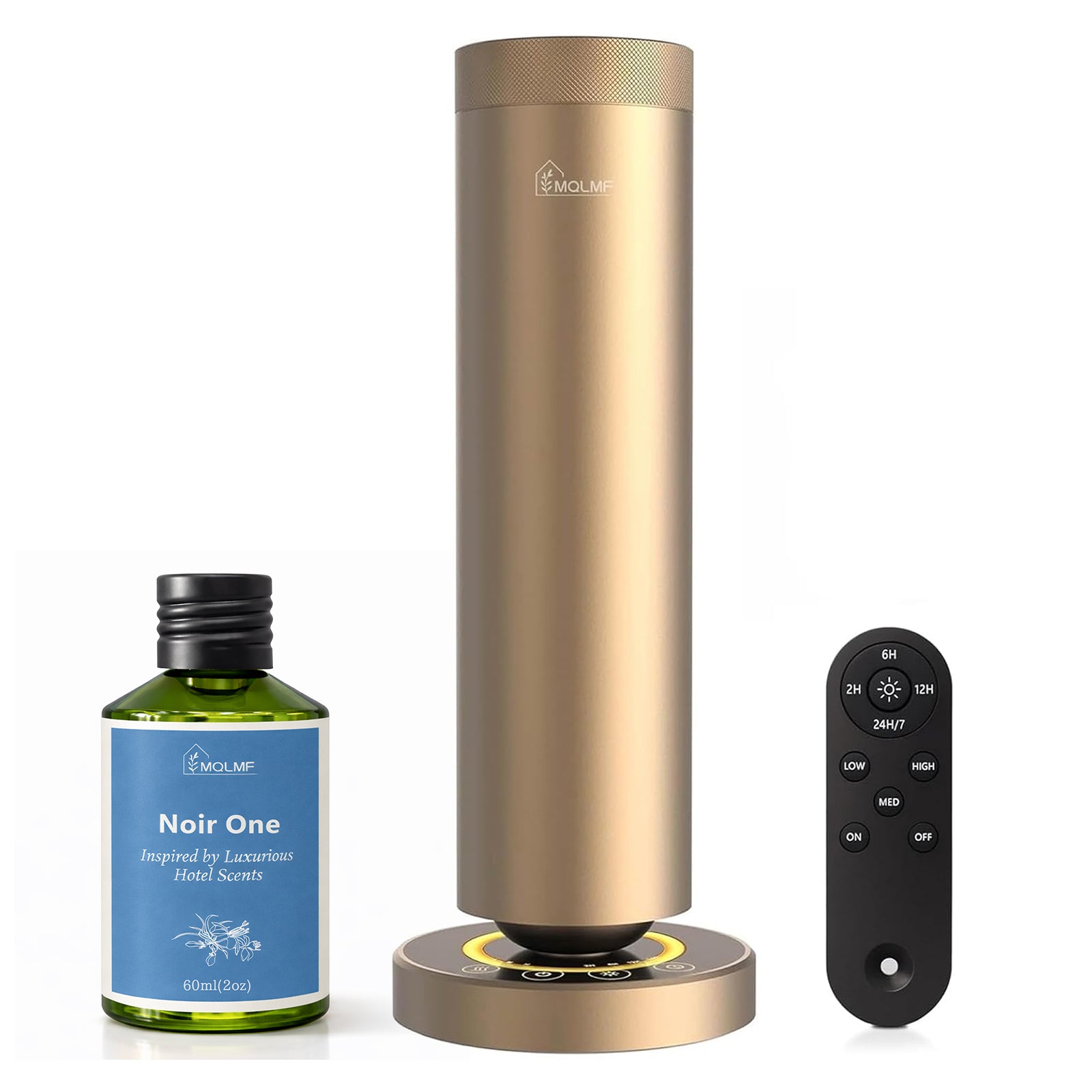 Aluminum Waterless Scent Diffuser with Ambient Light, 1,500 Sq. Ft.