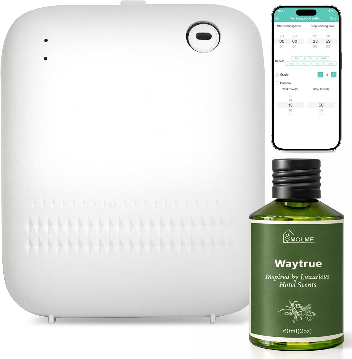 Wall-Mounted Waterless Scent Diffuser, 2,000 Sq. Ft.