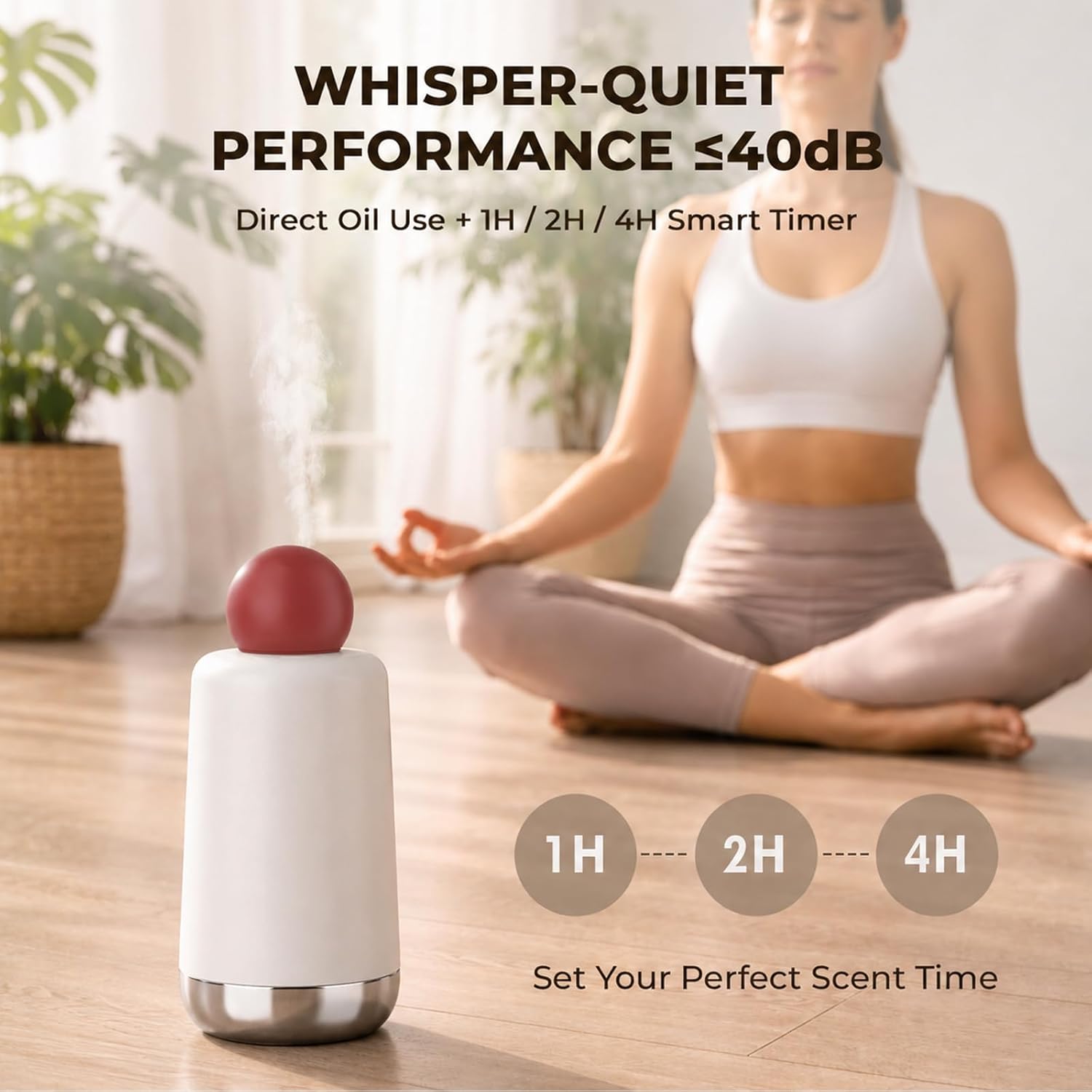 Rechargeable Waterless Scent Diffuser, 1,000 Sq. Ft.
