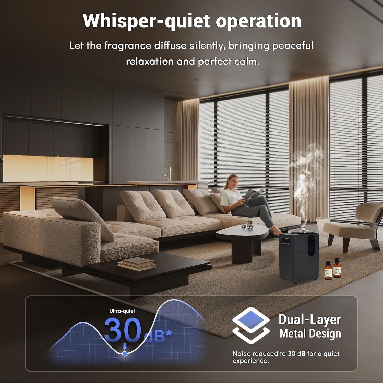 HVAC Waterless Scent Diffuser with Built-In Fan, 6,000 Sq. Ft.