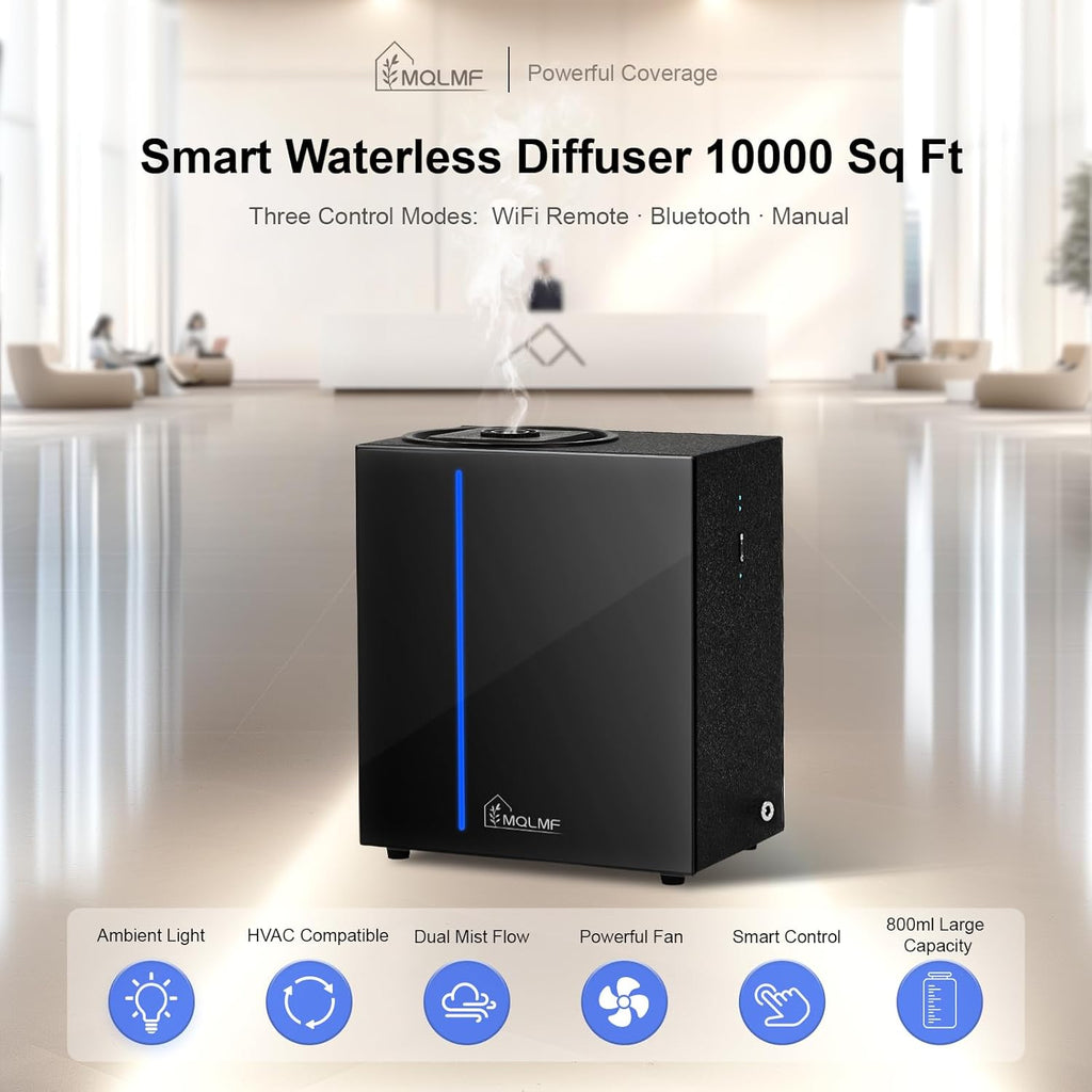 HVAC Waterless Scent Diffuser with Wi-Fi, 10,000 Sq. Ft.