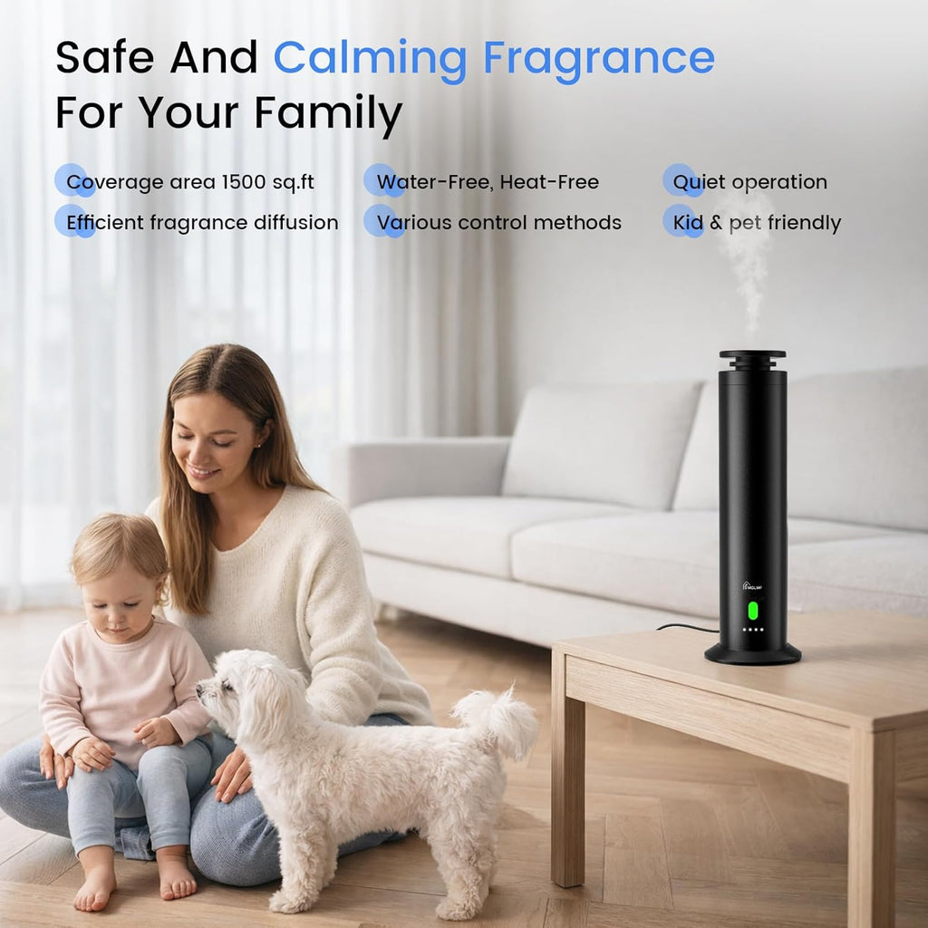 Rechargeable Waterless Scent Diffuser, 1500 Sq Ft | MQLMF