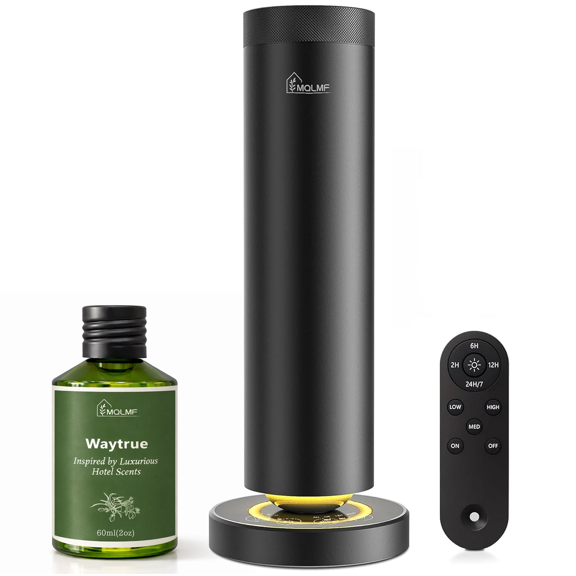 Aluminum Waterless Scent Diffuser with Ambient Light, 1,500 Sq. Ft.