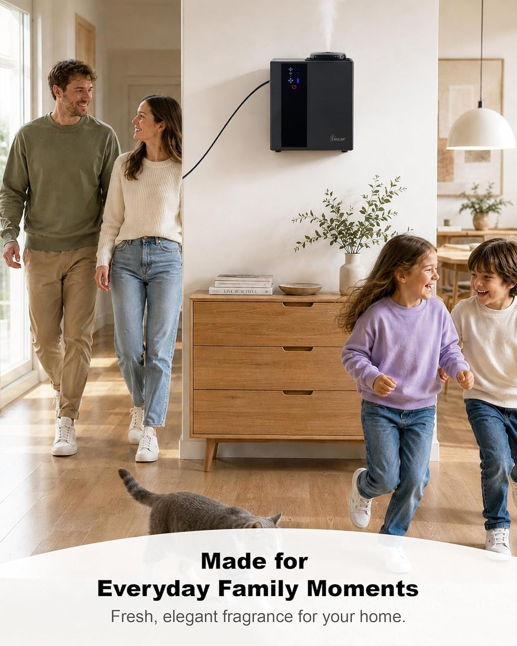 HVAC Waterless Scent Diffuser with 2 × 60 ml Oils, 4,500 Sq. Ft.